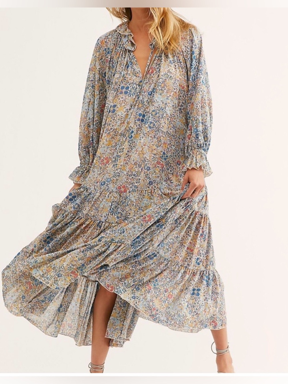 Free People Feeling Groovy Floral Maxi Dress - Picture 1 of 7